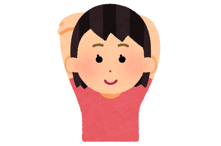 undou_kata_strech_back_woman
